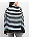 dELiA's Star Stripe Blue & Brown Oversized Sweater - Thumbnail image 2 of 4