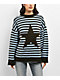 dELiA's Star Stripe Blue & Brown Oversized Sweater - Thumbnail image 1 of 4