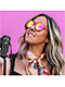 goodr Influencers Pay Double Pink Sunglasses - Thumbnail image 2 of 4