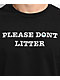 iDabble VM Don’t Litter Black T-Shirt - Thumbnail image 2 of 2
